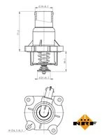 725030 NRF Термостат, охлаждающая жидкость (фото 5)
