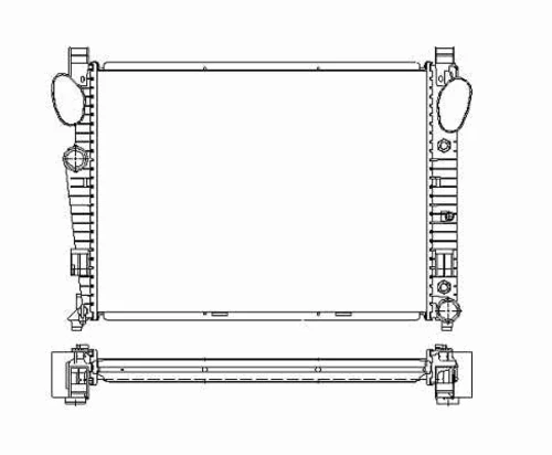55325 NRF Радиатор, охлаждение двигателя (фото 2)