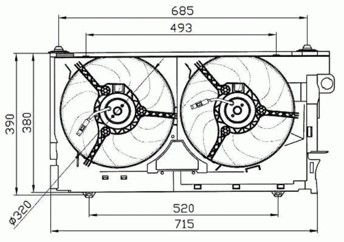 47030 NRF Вентилятор, охлаждение двигателя (фото 2)