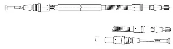 AR02145 KAWE Трос (тросик) ручника (фото 1)