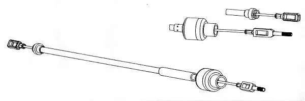 CT01122 KAWE Трос (тросик) сцепления (фото 1)
