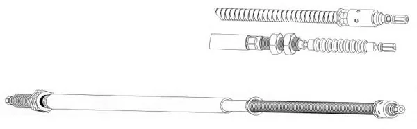 CT02146 KAWE Трос (тросик) ручника (фото 1)