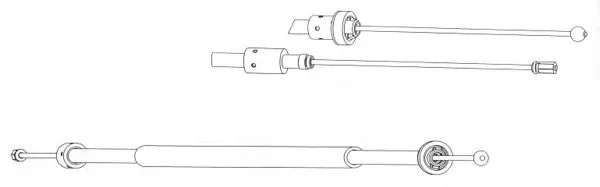 CT02147 KAWE Трос (тросик) ручника (фото 1)