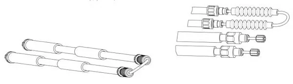 CT02184 KAWE Трос (тросик) ручника (фото 1)