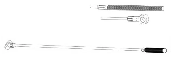 DM02160 KAWE Трос (тросик) ручника (фото 1)