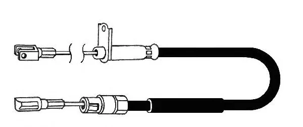 DM02179 KAWE Трос (тросик) ручника (фото 1)