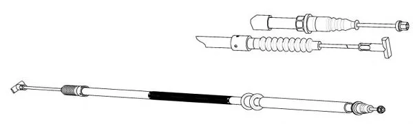 FA02192 KAWE Трос (тросик) ручника (фото 1)