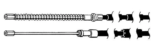 FA02196 KAWE Трос (тросик) ручника (фото 1)