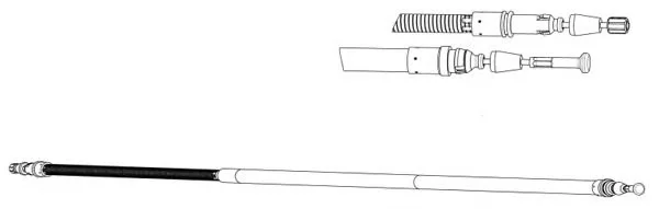 FA02266 KAWE Трос (тросик) ручника (фото 1)