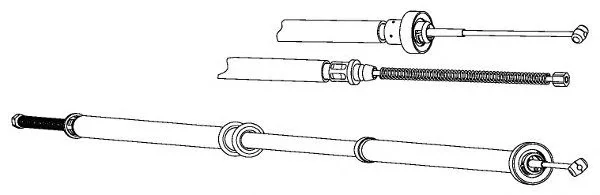 FA02280 KAWE Трос (тросик) ручника (фото 1)