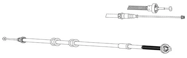 FA02289 KAWE Трос (тросик) ручника (фото 1)