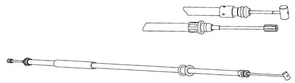 FA02298 KAWE Трос (тросик) ручника (фото 1)