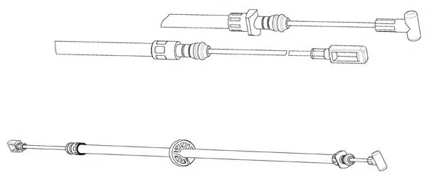 FA02301 KAWE Трос (тросик) ручника (фото 1)