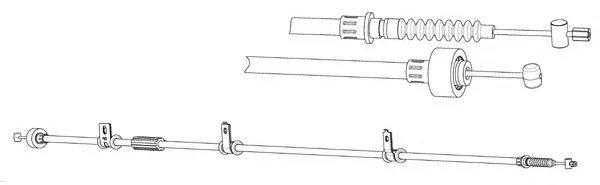 HY02124 KAWE Трос (тросик) ручника (фото 1)