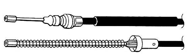 PU02172 KAWE Трос (тросик) ручника (фото 1)
