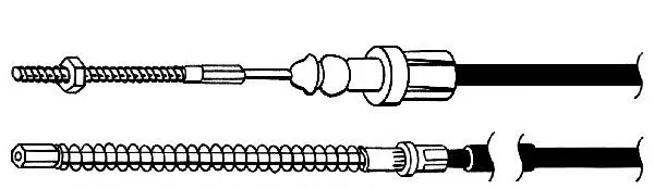 PU02199 KAWE Трос (тросик) ручника (фото 1)