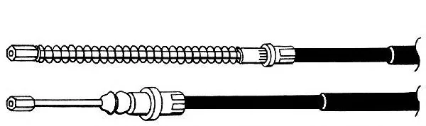 PU02203 KAWE Трос (тросик) ручника (фото 1)