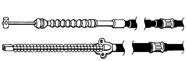 TO02152 KAWE Трос (тросик) ручника (фото 1)