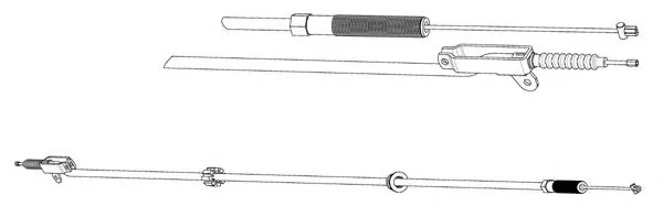 VO02125 KAWE Трос (тросик) ручника (фото 1)