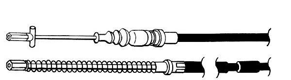 VO02134 KAWE Трос (тросик) ручника (фото 1)