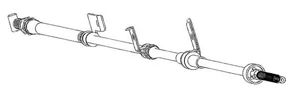 ZU02117 KAWE Трос (тросик) ручника (фото 1)