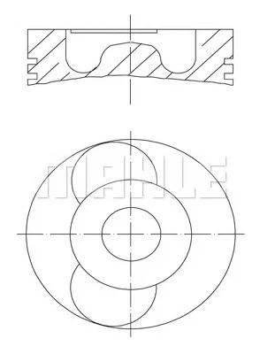 061 02 00 KNECHT/MAHLE Поршень (фото 1)