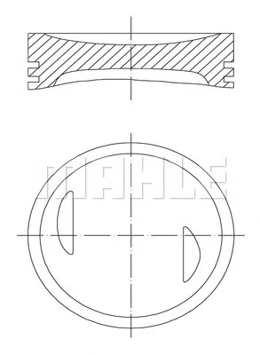 643 06 00 KNECHT/MAHLE Поршень (фото 1)
