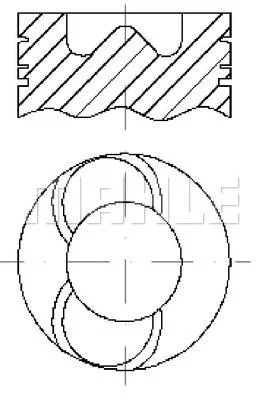 E76070 KNECHT/MAHLE Поршень (фото 1)