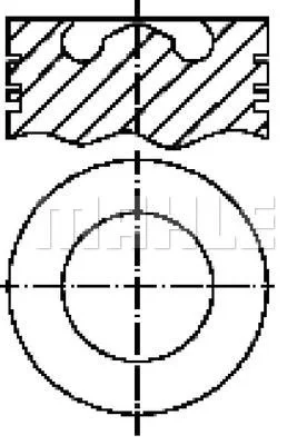 E76595 KNECHT/MAHLE Поршень (фото 1)