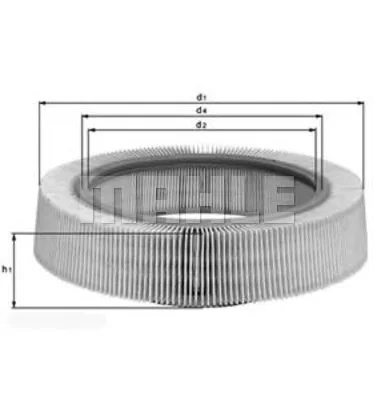 LX 65 KNECHT/MAHLE Воздушный фильтр (фото 2)