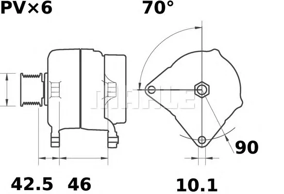 MG 293 KNECHT/MAHLE Генератор (фото 1)