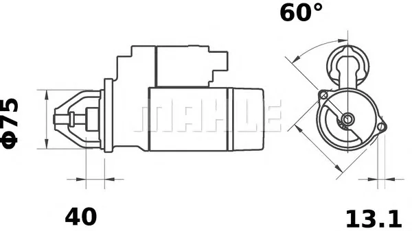 MS 16 KNECHT/MAHLE Стартер (фото 1)