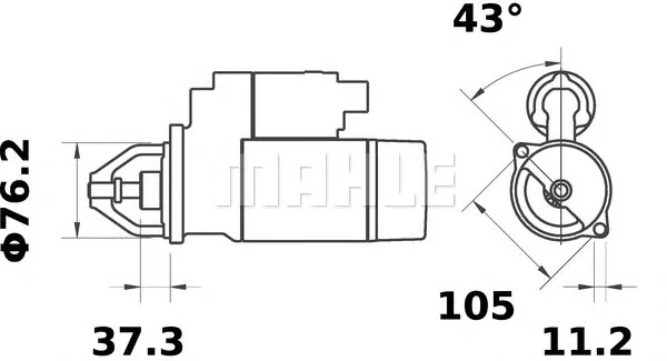 MS 189 KNECHT/MAHLE Стартер (фото 1)