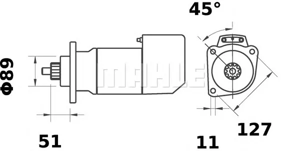 MS 474 KNECHT/MAHLE Стартер (фото 1)