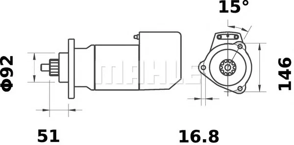 MS 480 KNECHT/MAHLE Стартер (фото 1)