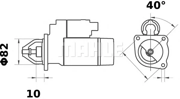 MS 53 KNECHT/MAHLE Стартер (фото 1)