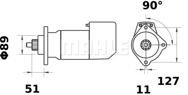 MS 569 KNECHT/MAHLE Стартер (фото 1)