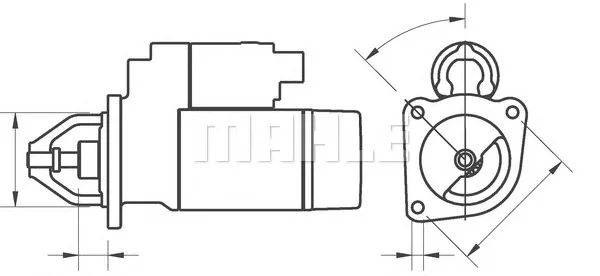 MS 624 KNECHT/MAHLE Стартер (фото 2)