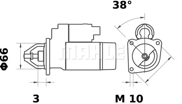 MS 8 KNECHT/MAHLE Стартер (фото 1)