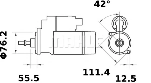 MS 81 KNECHT/MAHLE Стартер (фото 1)