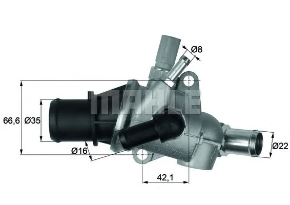 TI 161 88 KNECHT/MAHLE Термостат (фото 1)