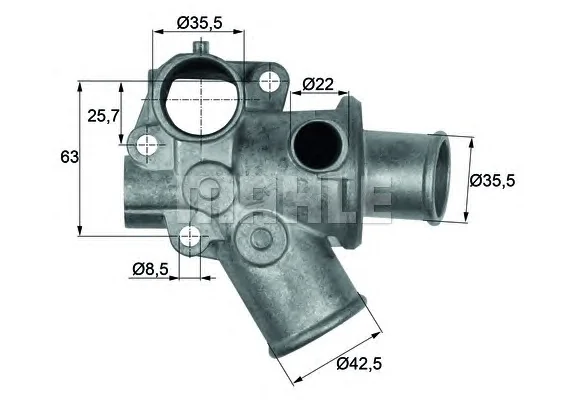 TI 70 80D KNECHT/MAHLE Термостат (фото 1)