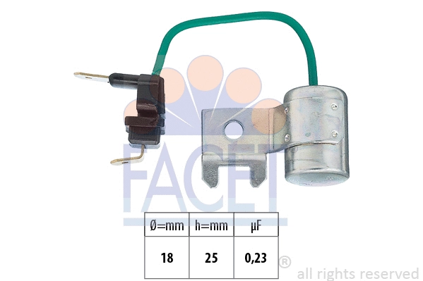 0.0179/95 FACET Конденсатор, система зажигания (фото 1)