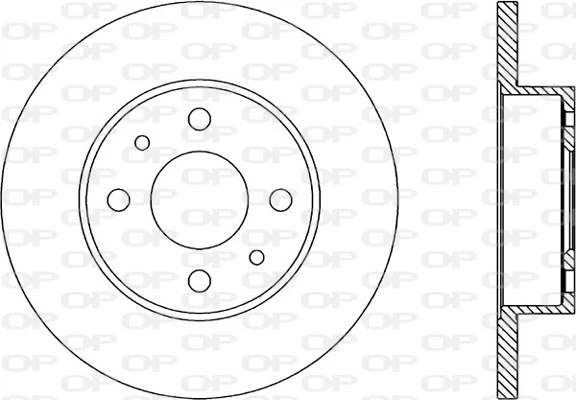 BDA1229.10 OPEN PARTS Тормозной диск (фото 3)