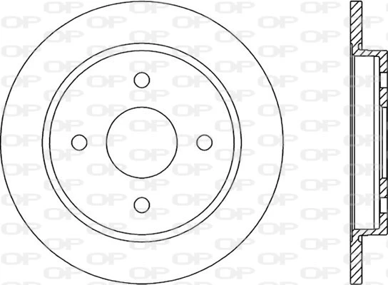 BDR1165.10 OPEN PARTS Тормозной диск (фото 3)