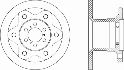 BDA1143.10 OPEN PARTS Тормозной диск (фото 2)