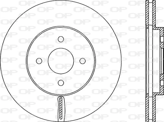 BDA2306.20 OPEN PARTS Тормозной диск (фото 3)