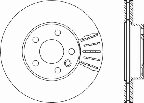 BDA1676.20 OPEN PARTS Тормозной диск (фото 2)