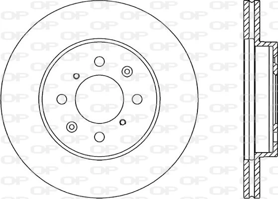 BDA1215.20 OPEN PARTS Тормозной диск (фото 3)