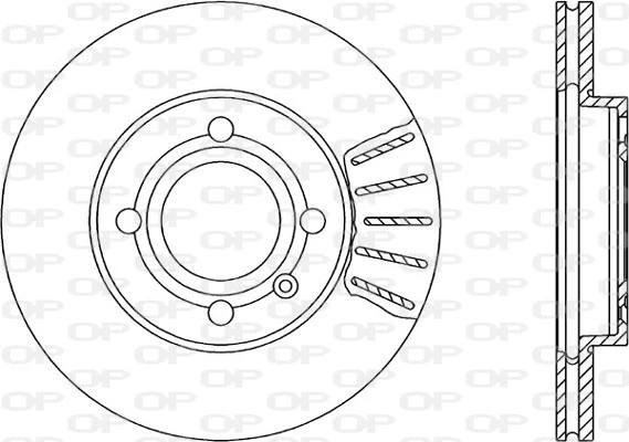 BDA1027.20 OPEN PARTS Тормозной диск (фото 3)